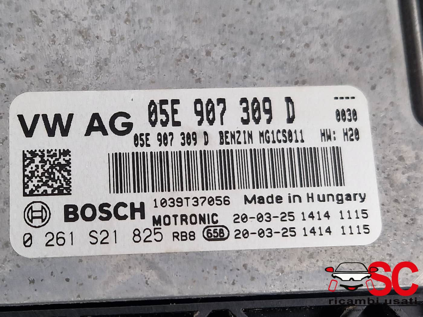 CENTRALINA MOTORE AUDI A3 Sportback (8YA) 05E907309D diesel (19>)