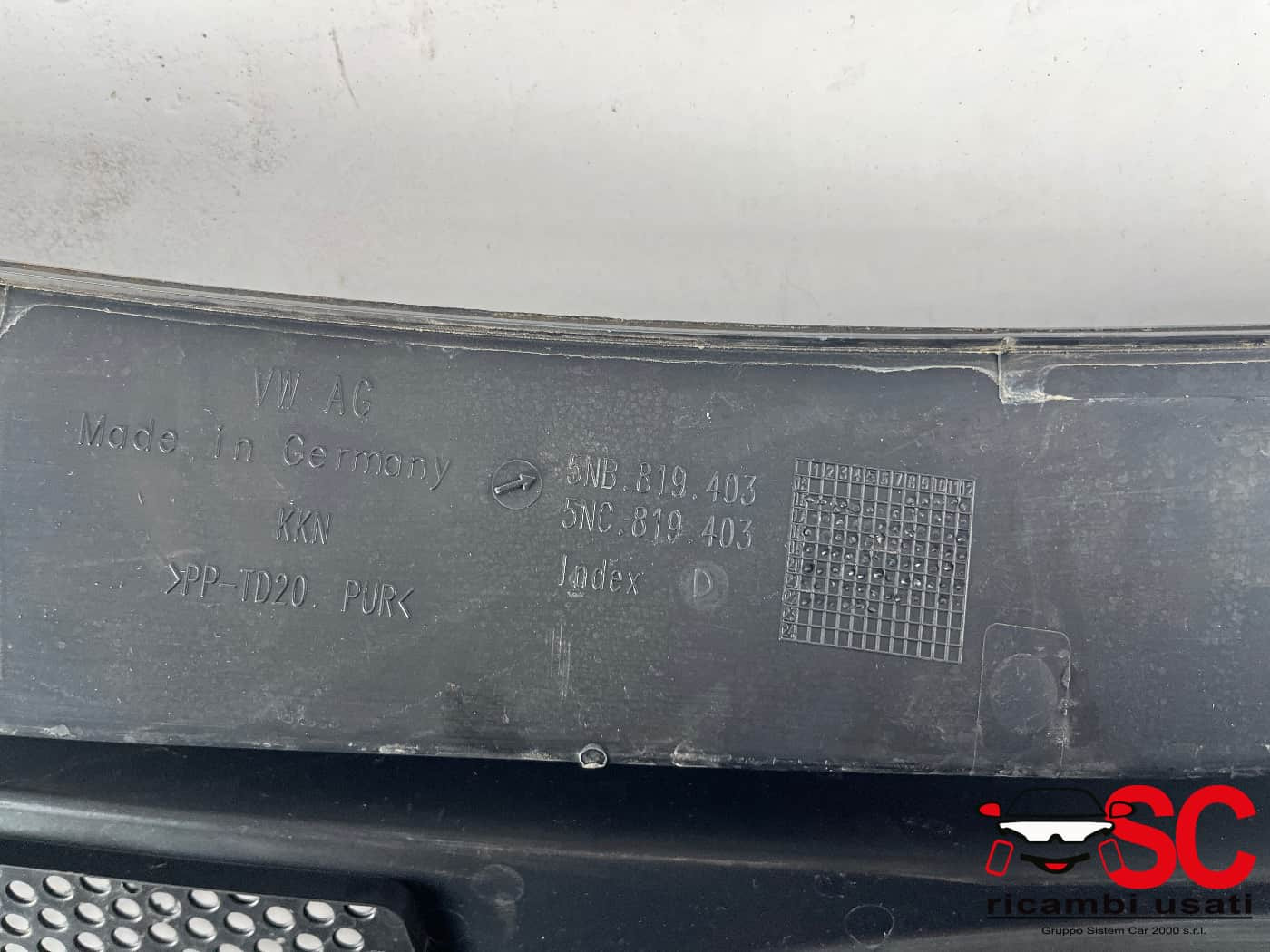 5NB819404 GRONDINA SOTTOPARABREZZA VOLKSWAGEN Tiguan Restyling Serie diesel