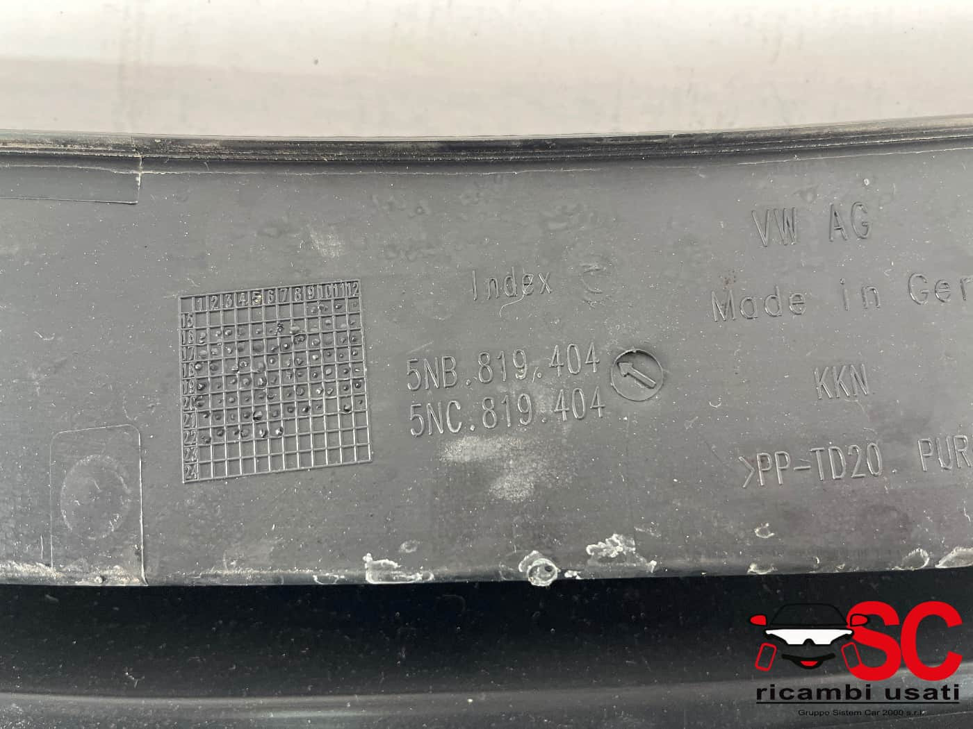 5NB819404 GRONDINA SOTTOPARABREZZA VOLKSWAGEN Tiguan Restyling Serie diesel