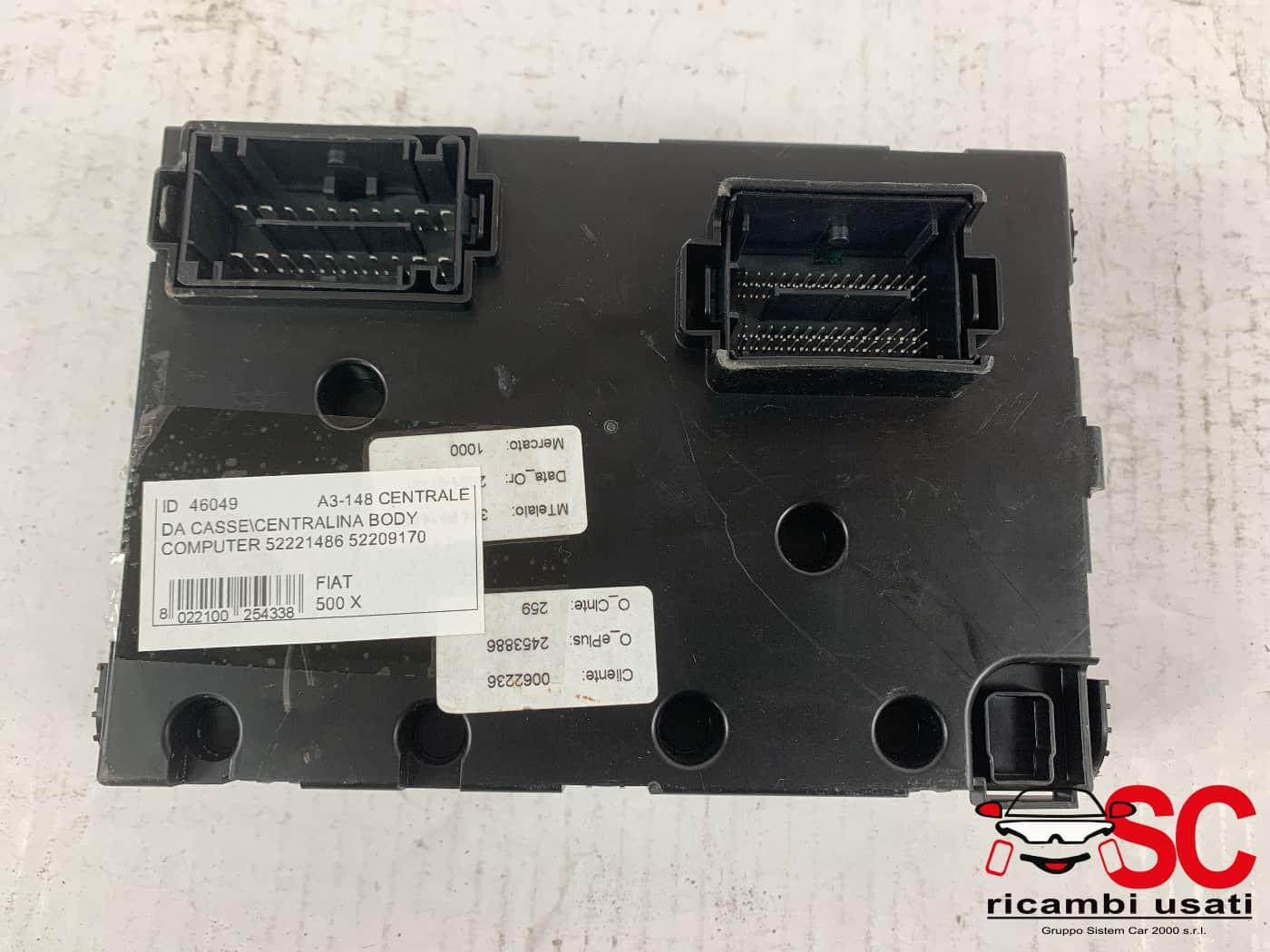 BODY COMPUTER FIAT 500 X Serie 52221486 (15>)