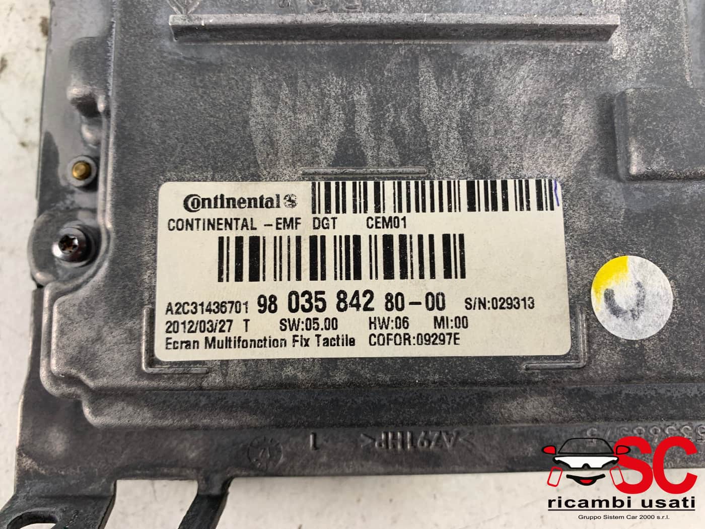 Display Autoradio Peugeot 208 9803584280 9812862880 - 41941