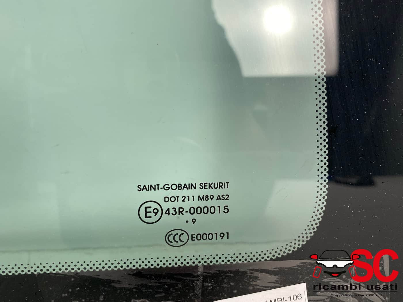 VETRO POSTERIORE SINISTRO PORTA CARICO CITROEN Berlingo 2° Serie (02>08)