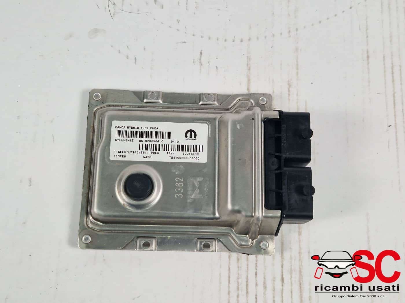 52218439 52218439 CENTRALINA MOTORE FIAT Panda 3° Serie hybrid