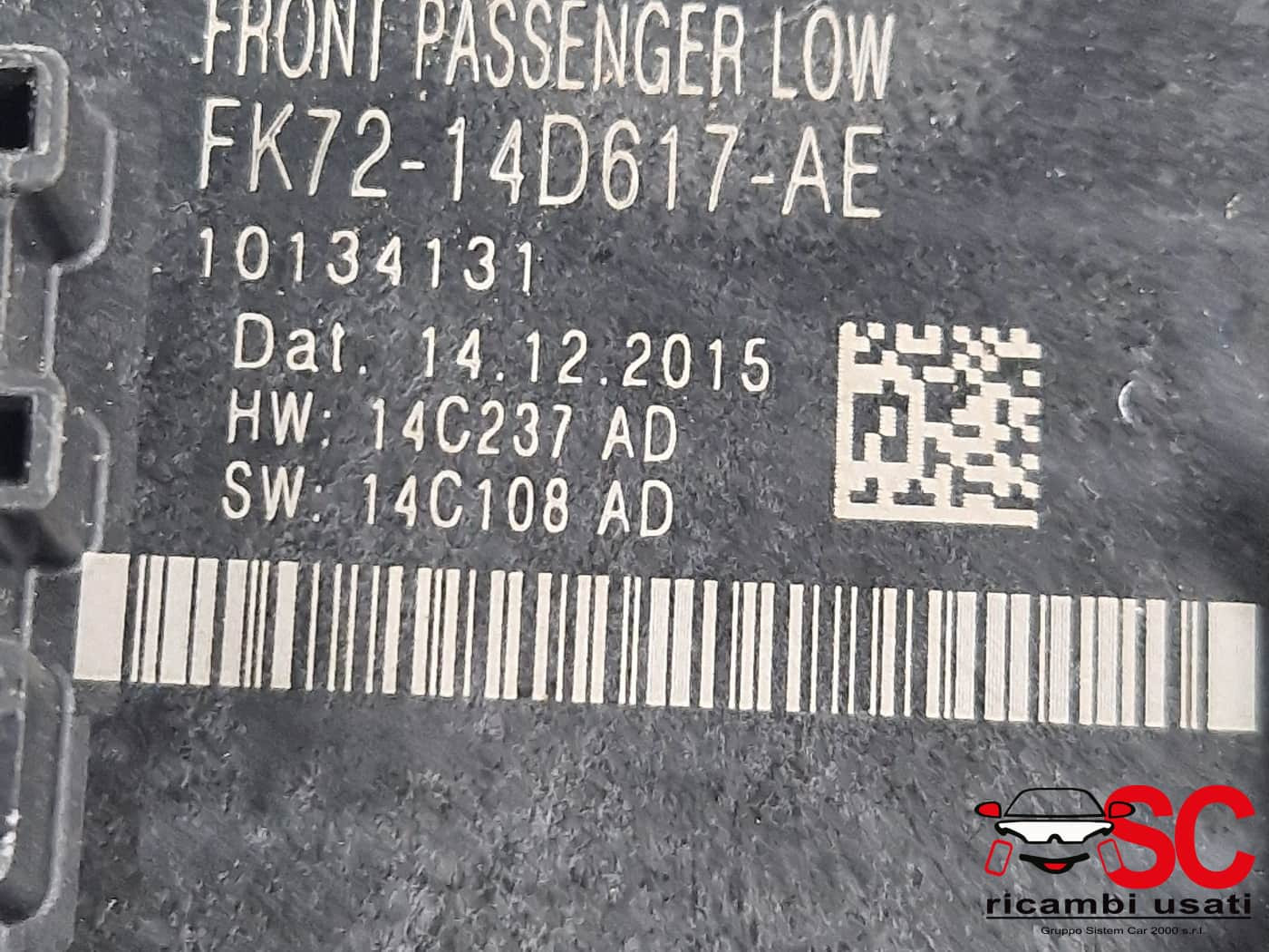 CENTRALINA PORTA DX PASSEGGERO LAND ROVER Range Rover Evoque 1° Serie FK7214D617AE (11>)