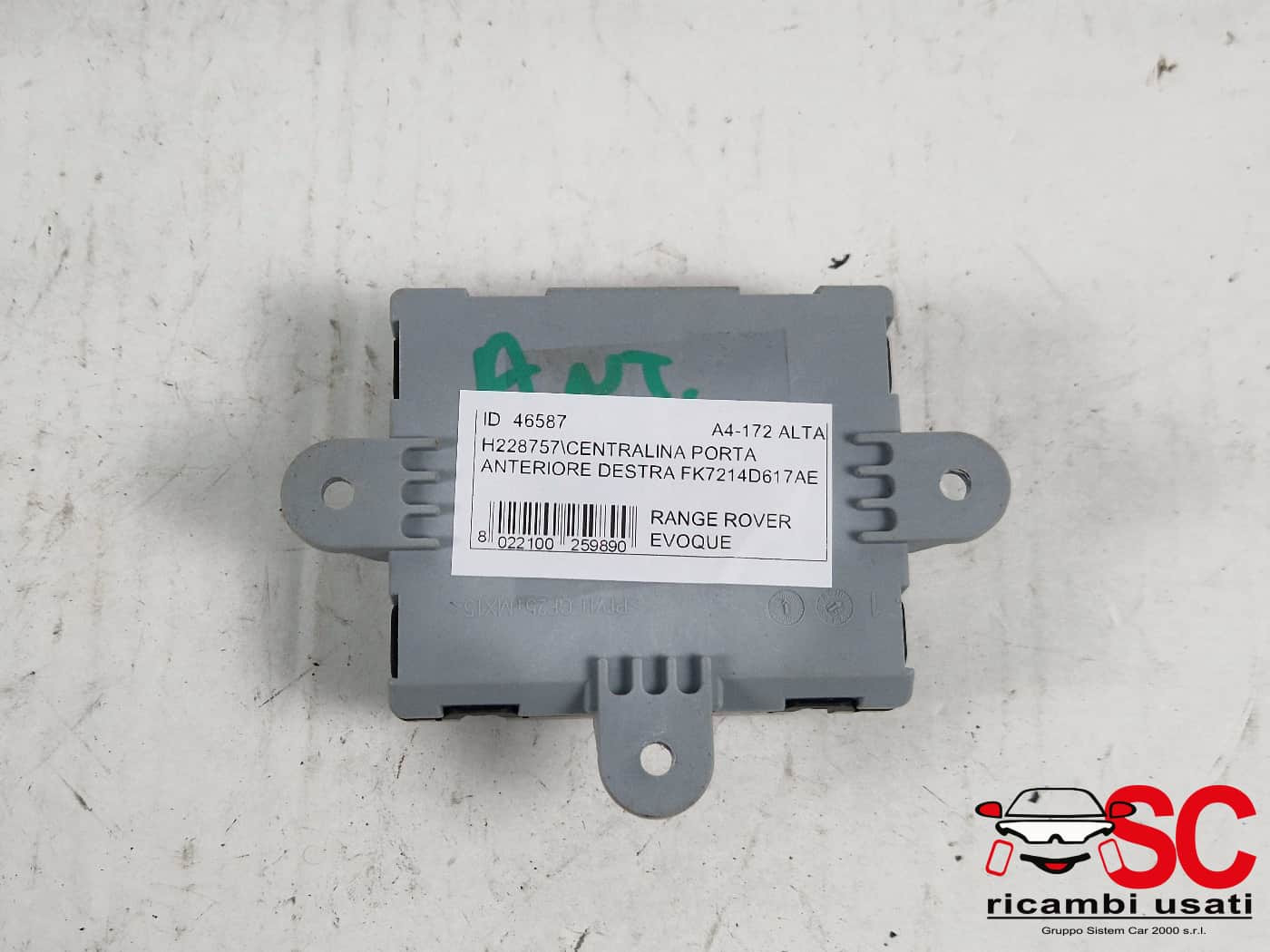 CENTRALINA PORTA DX PASSEGGERO LAND ROVER Range Rover Evoque 1° Serie FK7214D617AE (11>)