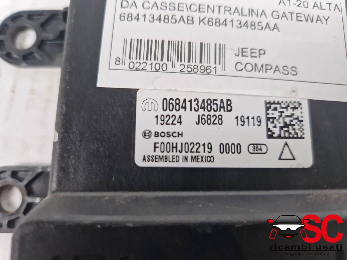 68413485AB 68413485AB CENTRALINA GATEWAY JEEP Compass Serie diesel