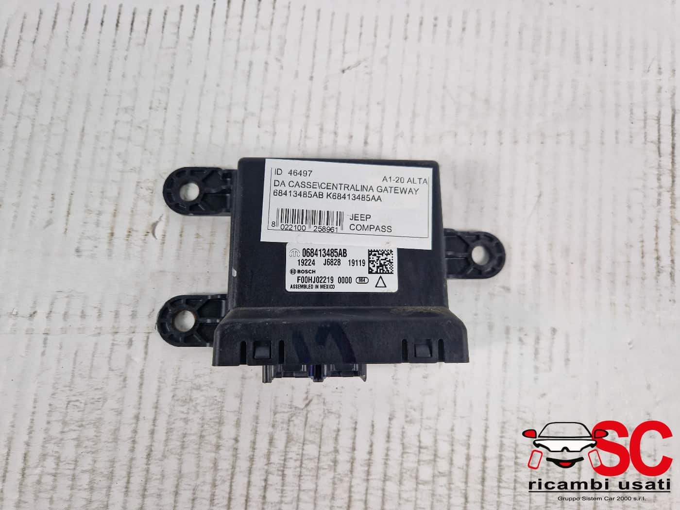 68413485AB 68413485AB CENTRALINA GATEWAY JEEP Compass Serie diesel