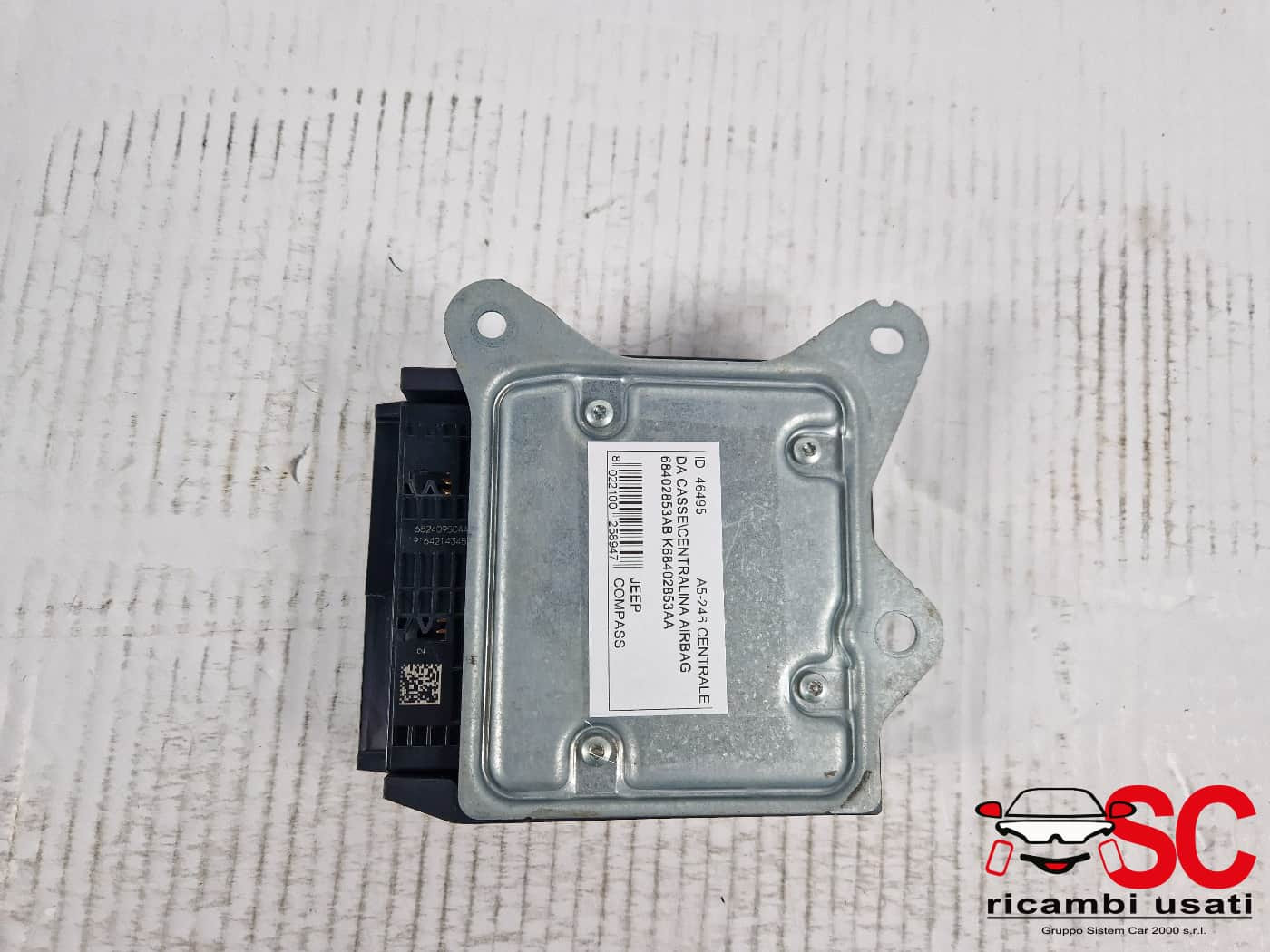 CENTRALINA AIRBAG JEEP Compass Serie 68402853AB (16>)