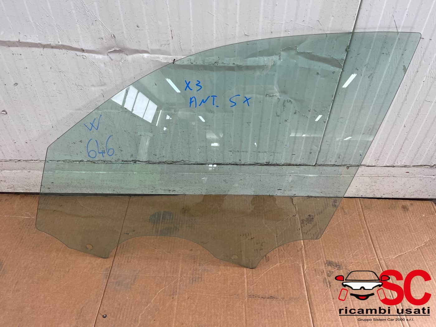 VETRO SCENDENTE ANTERIORE SINISTRO BMW X3 2° Serie (10>)