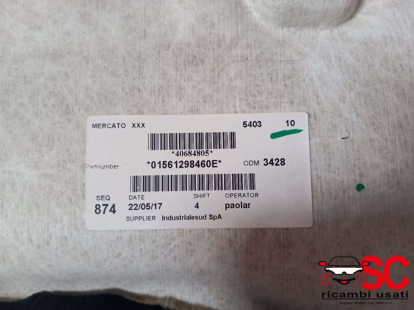SOTTOTETTO CIELO IMPERIALE ALFA ROMEO Stelvio Serie (949_) (16>)