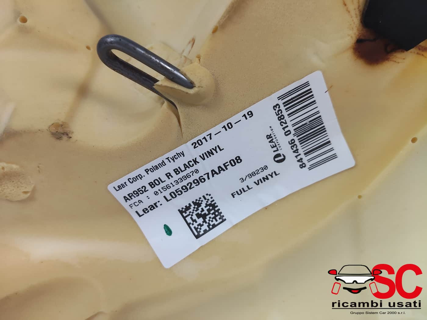 RIVESTIMENTO LATERALE SEDILI ALFA ROMEO Giulia Serie (952_) (16>)
