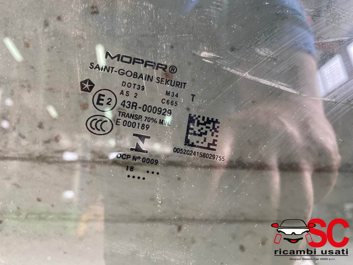 VETRO SCENDENTE ANTERIORE DESTRO JEEP Renegade Serie (18>)