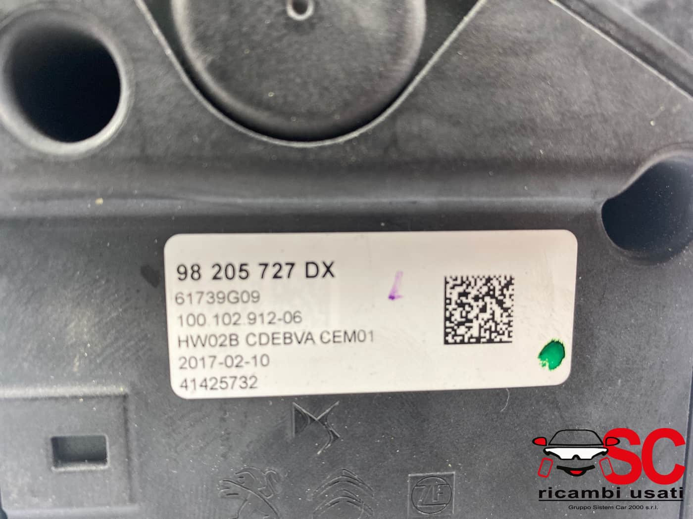 98205727DX 98205727DX LEVA CAMBIO AUTOMATICO PEUGEOT 3008 Serie diesel