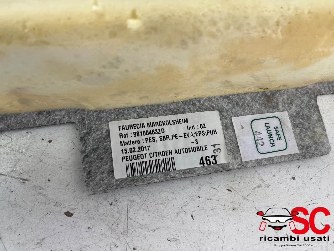PANNELLO INTERNO BAGAGLIAIO PEUGEOT 3008 Serie 98100463ZD (16>23)