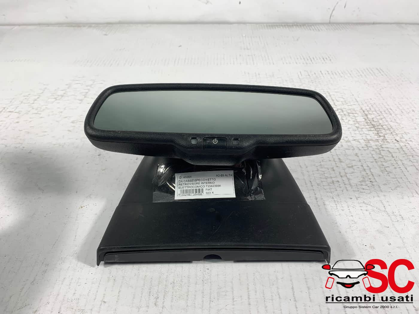 SPECCHIETTO RETROVISORE INTERNO FIAT 500 X Serie 735623086 (15>)