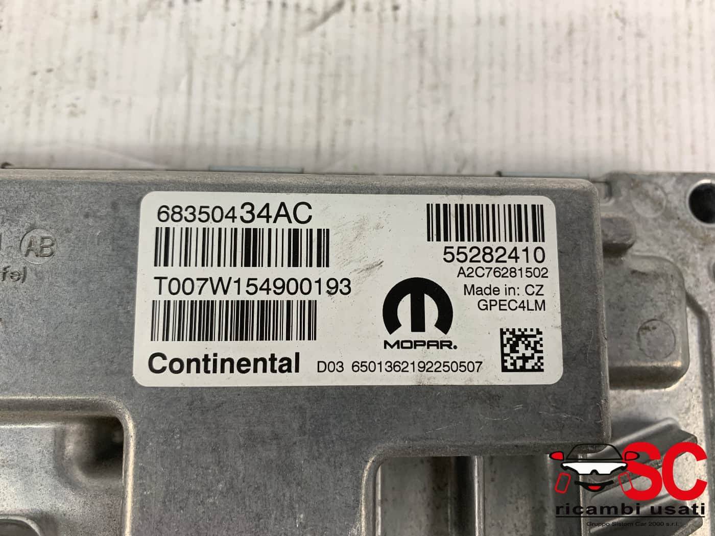 55282410 55282410 CENTRALINA MOTORE FIAT 500 X Serie benzina