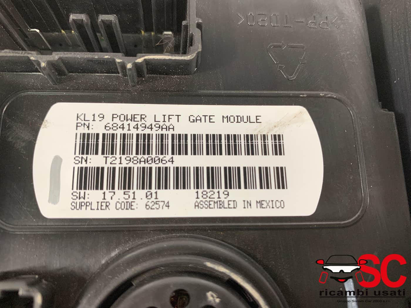 CENTRALINA PORTELLONE POSTERIORE JEEP Cherokee 6° Serie 68414949AA (13>)