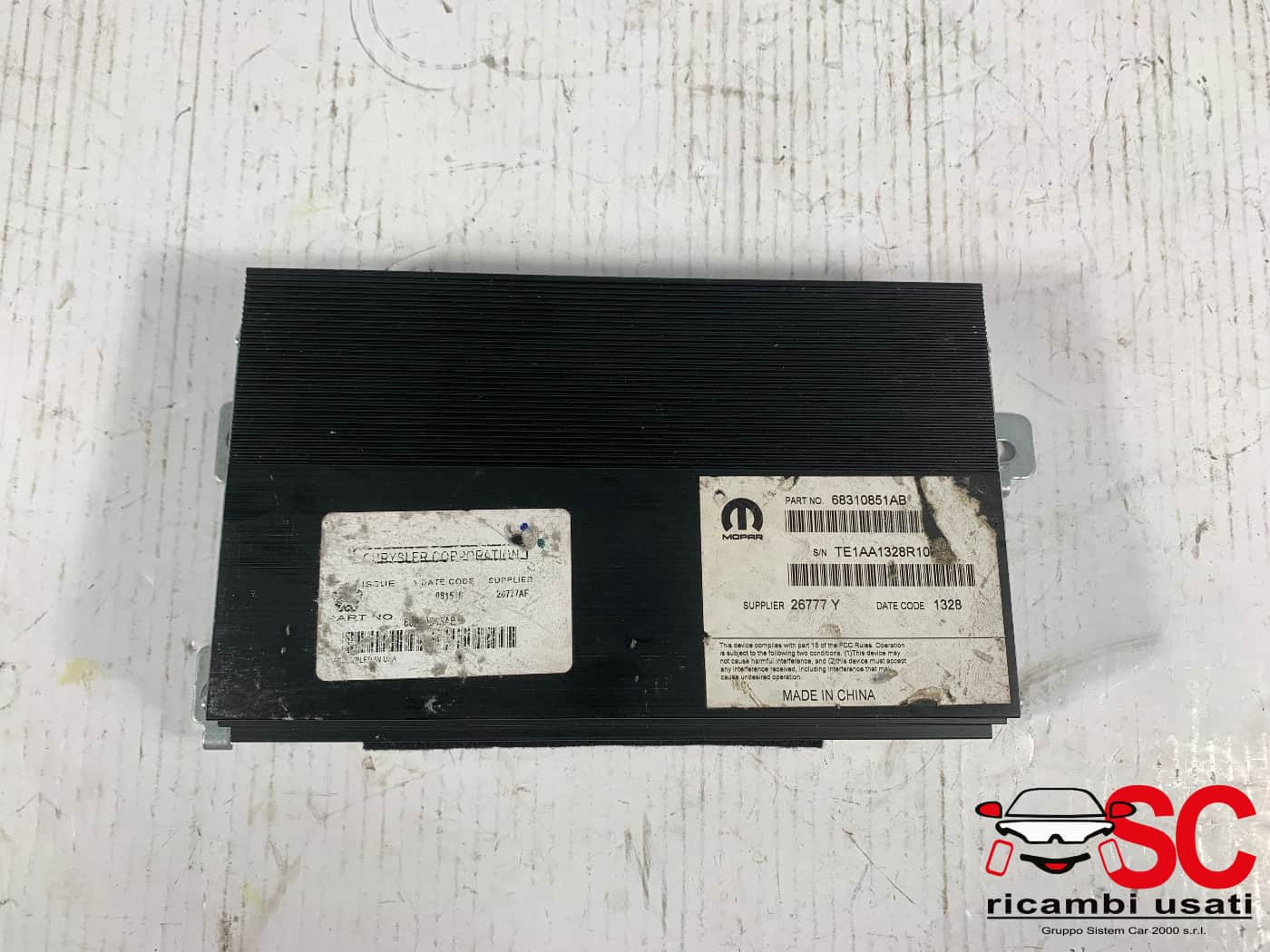 68310851AB 68310851AB CENTRALINA AMPLIFICATORE JEEP Cherokee 6° Serie diesel