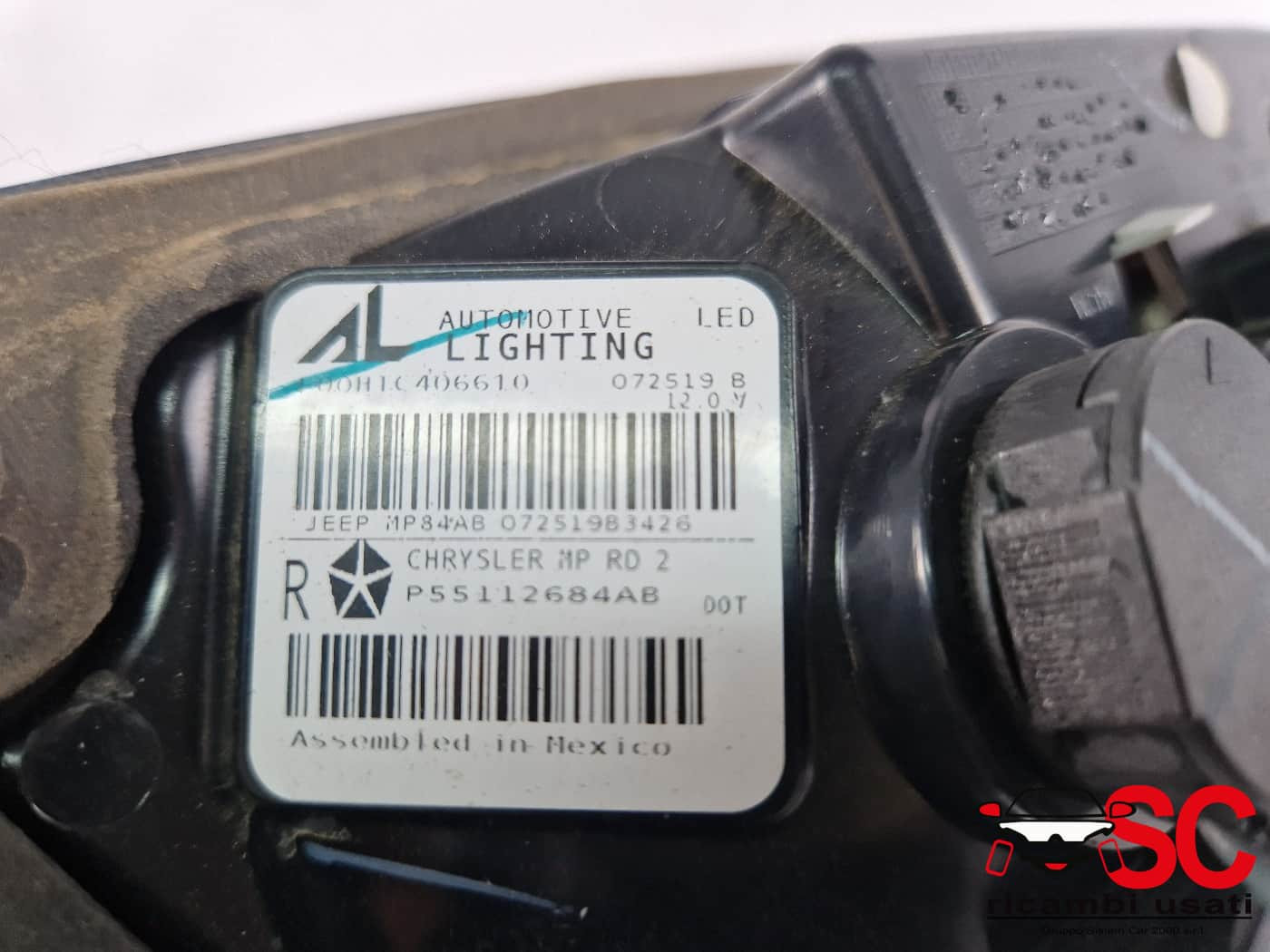 STOP FANALE POSTERIORE DESTRO JEEP Compass Serie P55112684AB (16>)