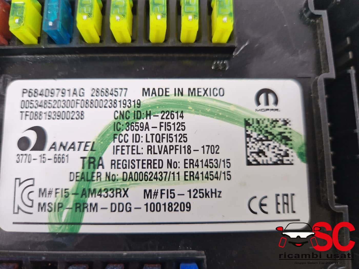 BODY COMPUTER JEEP Compass Serie P68409791AG (16>)