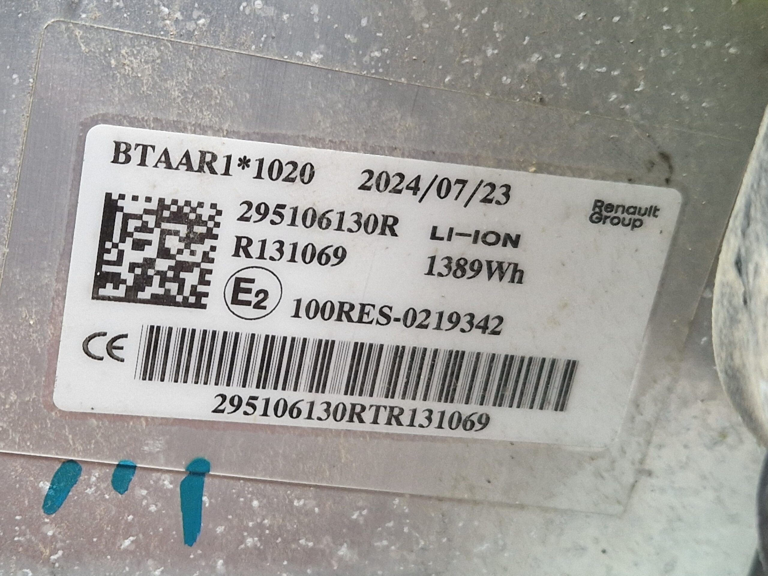295103263R PACCO BATTERIA RENAULT CLIO Serie V hybrid