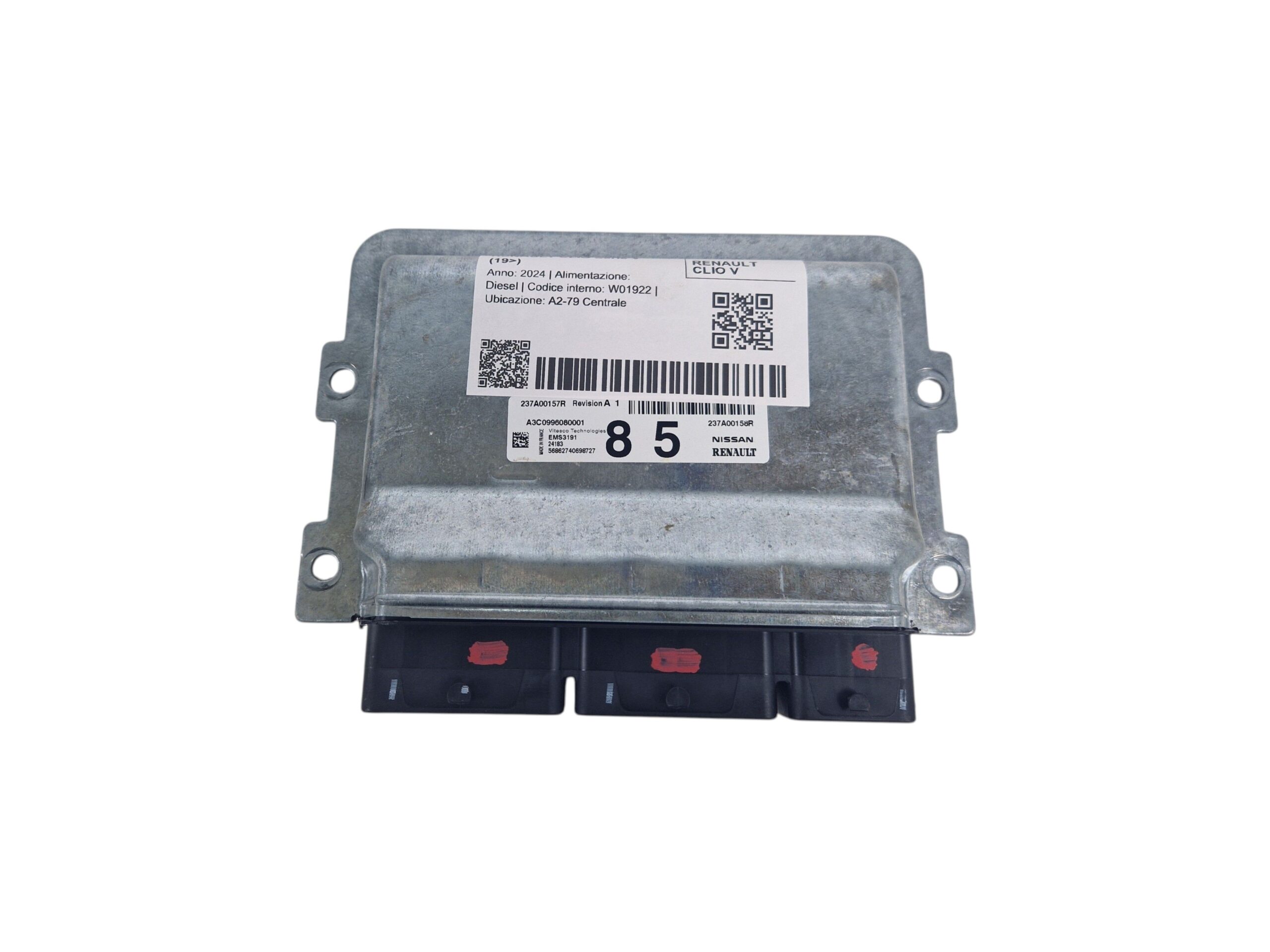 237A00157R CENTRALINA MOTORE RENAULT CLIO Serie V hybrid