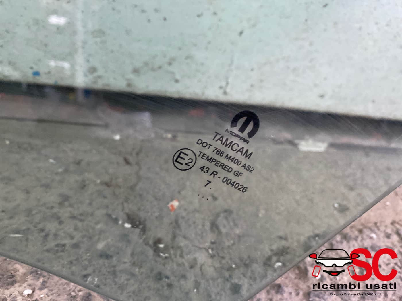 VETRO SCENDENTE ANTERIORE SINISTRO FIAT Tipo Serie (357) Berlina (16>20)
