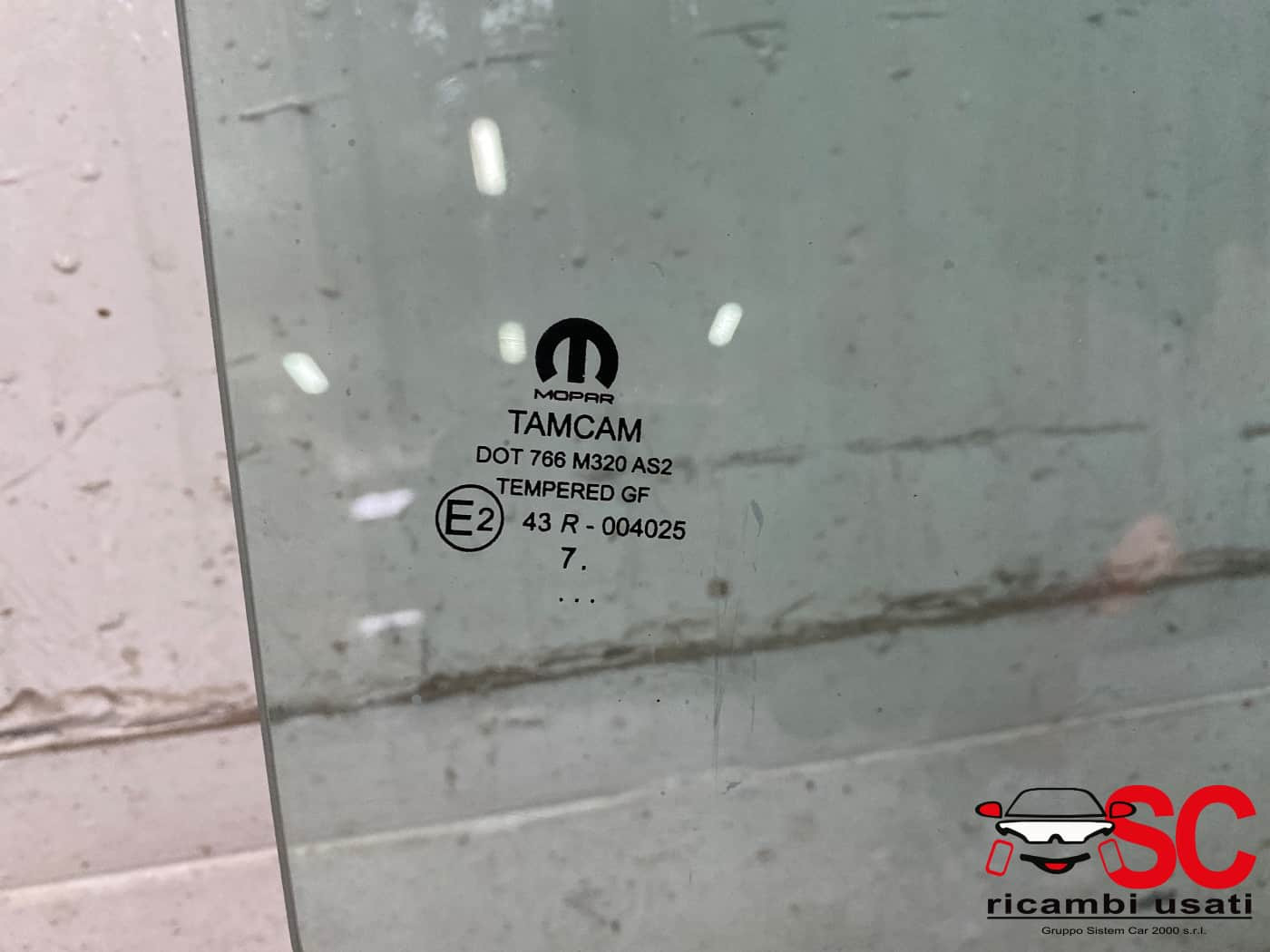 VETRO SCENDENTE POSTERIORE DESTRO FIAT Tipo Serie (357) Berlina (16>20)