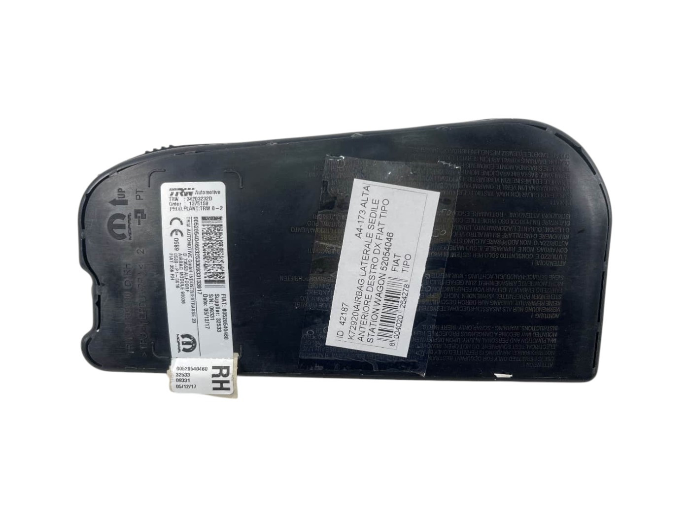 AIRBAG SEDILE DESTRO FIAT Tipo Serie (356_) Station Wagon 52054046 (16>)