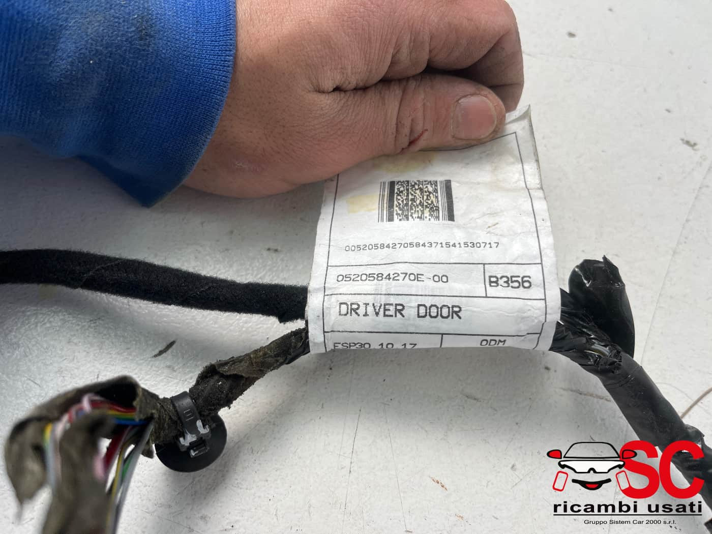 CABLAGGIO PORTA ANTERIORE SINISTRA FIAT Tipo Serie (357) Berlina 52058427 (16>20)