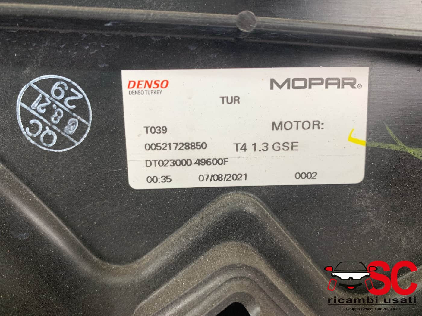 52184558 52184558 KIT RADIATORI FIAT Tipo Serie (357) Berlina diesel