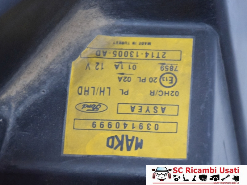FARO ANTERIORE SINISTRO FORD Transit Connect 1° Serie 2T1413005AD (02>06)