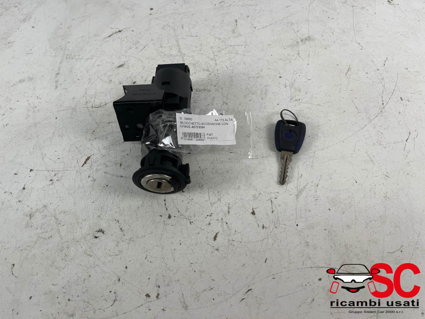 46753084 BLOCCHETTO ACCENSIONE CON CHIAVE PIU FIAT Punto Berlina 5P 3° Serie diesel