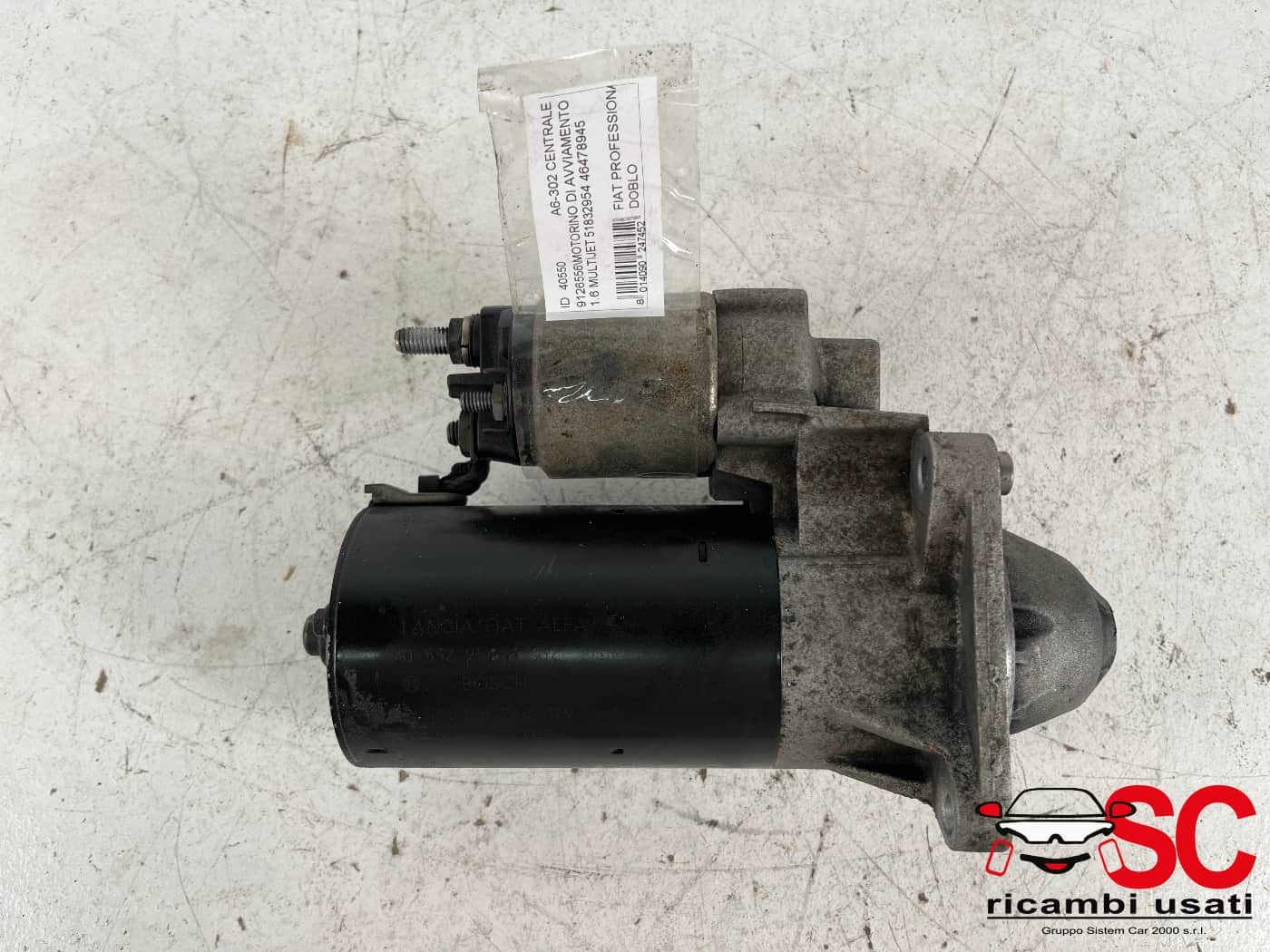 51832954 51832954 MOTORINO D' AVVIAMENTO FIAT Doblo Serie diesel