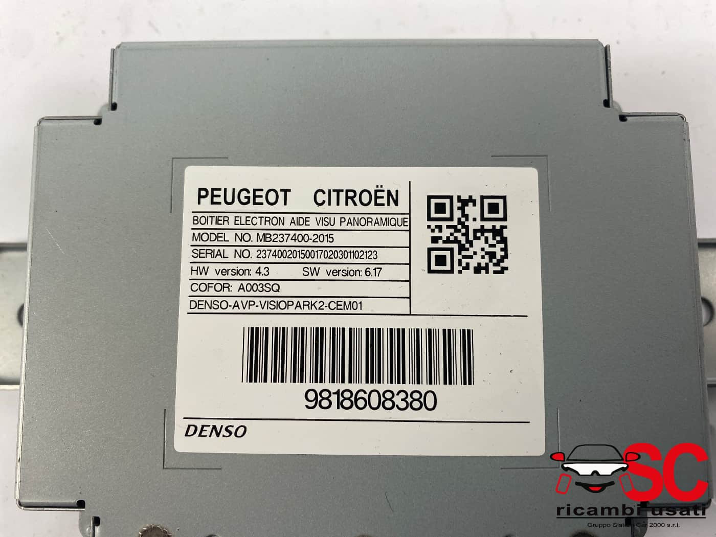 9818608380 9818608380 CENTRALINA MODULO DI CONTROLLO PEUGEOT 3008 Serie diesel