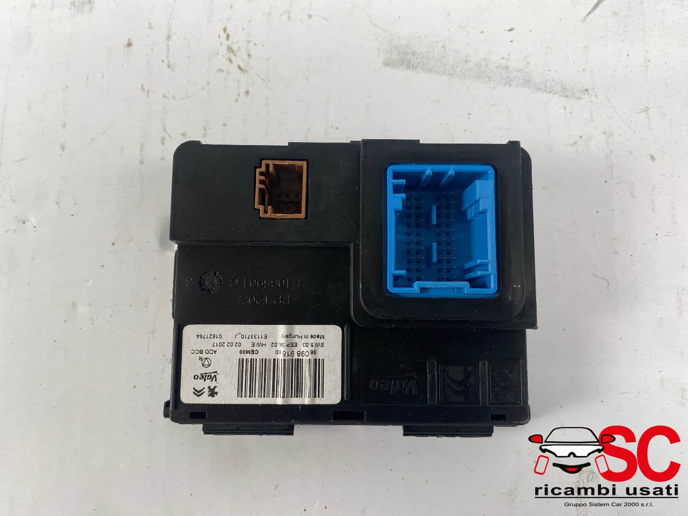 9809891880 CENTRALINA ARIA CONDIZIONATA PEUGEOT 3008 Serie diesel