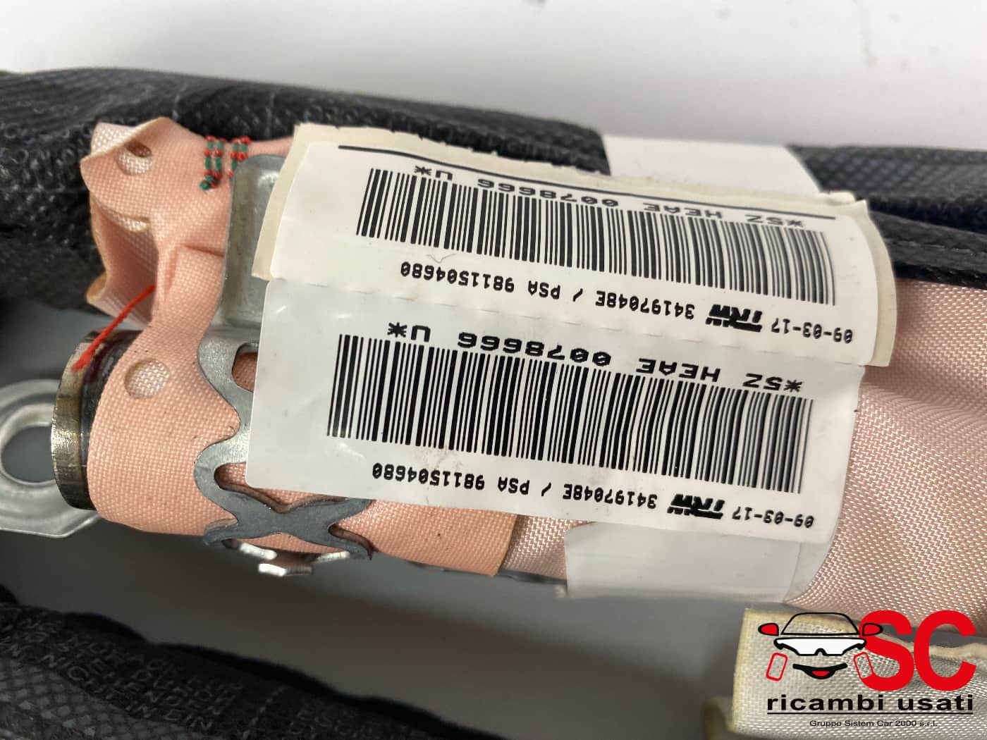AIRBAG A TENDINA LATO SINISTRO PEUGEOT 3008 Serie 9811504680 (16>23)