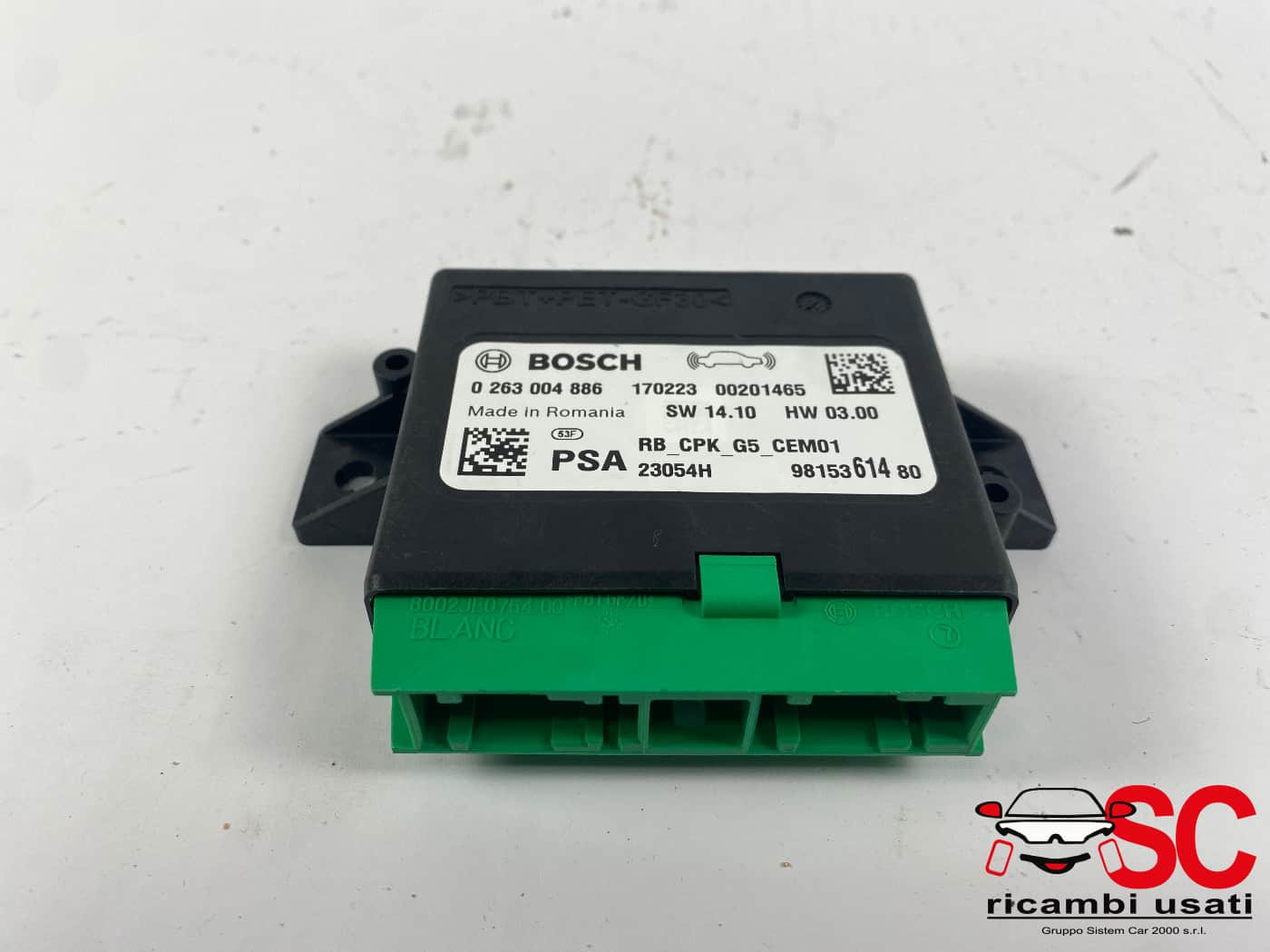CENTRALINA SENSORI DI PARCHEGGIO PEUGEOT 3008 Serie 9815361480 (16>23)