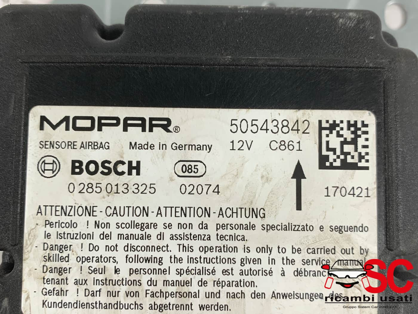 CENTRALINA AIRBAG ALFA ROMEO Stelvio Serie (949_) 50543842 (16>)