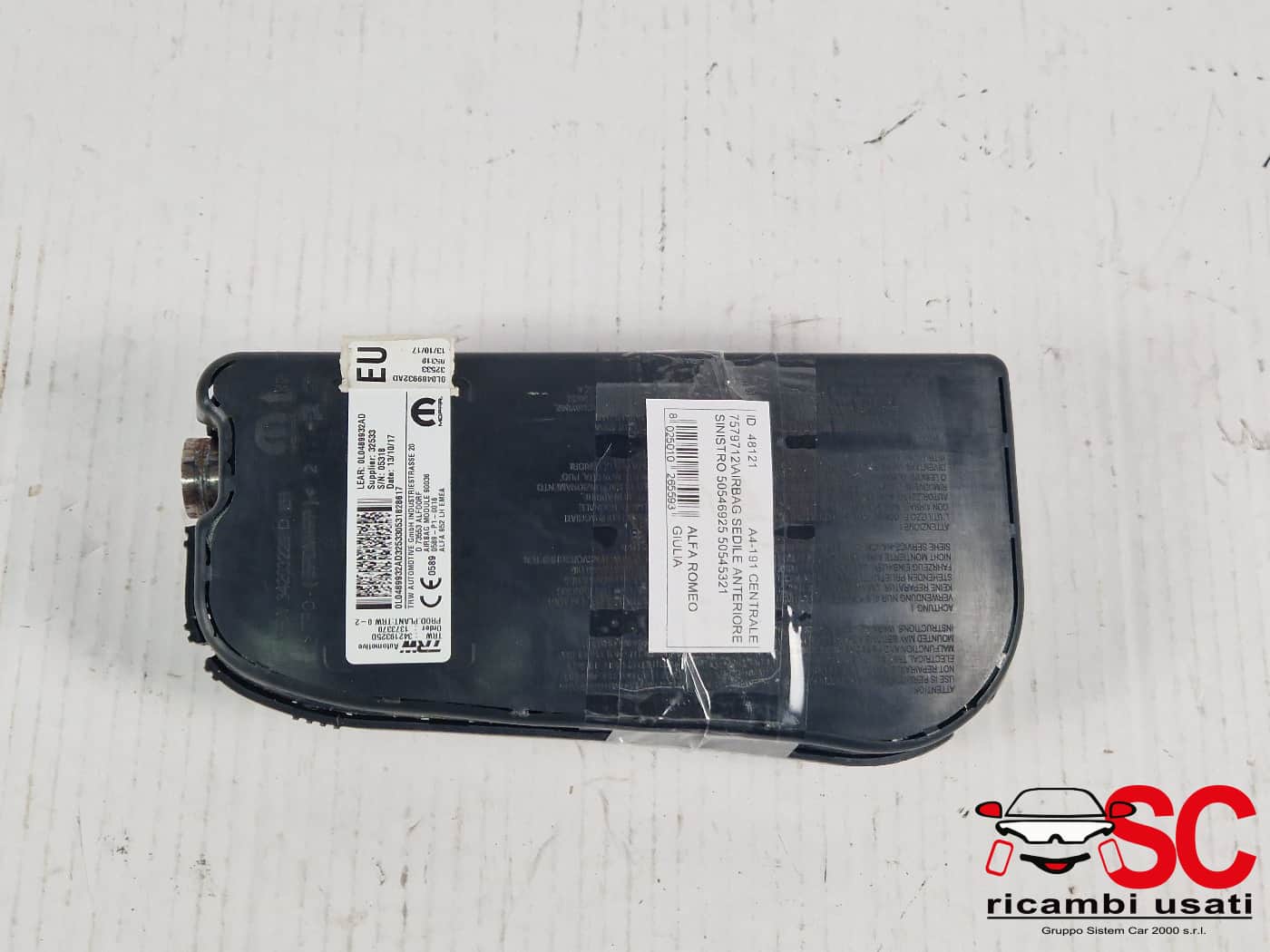 Airbag Sedile Sinistro Alfa Romeo Giulia 50546925 50545321 - 48121