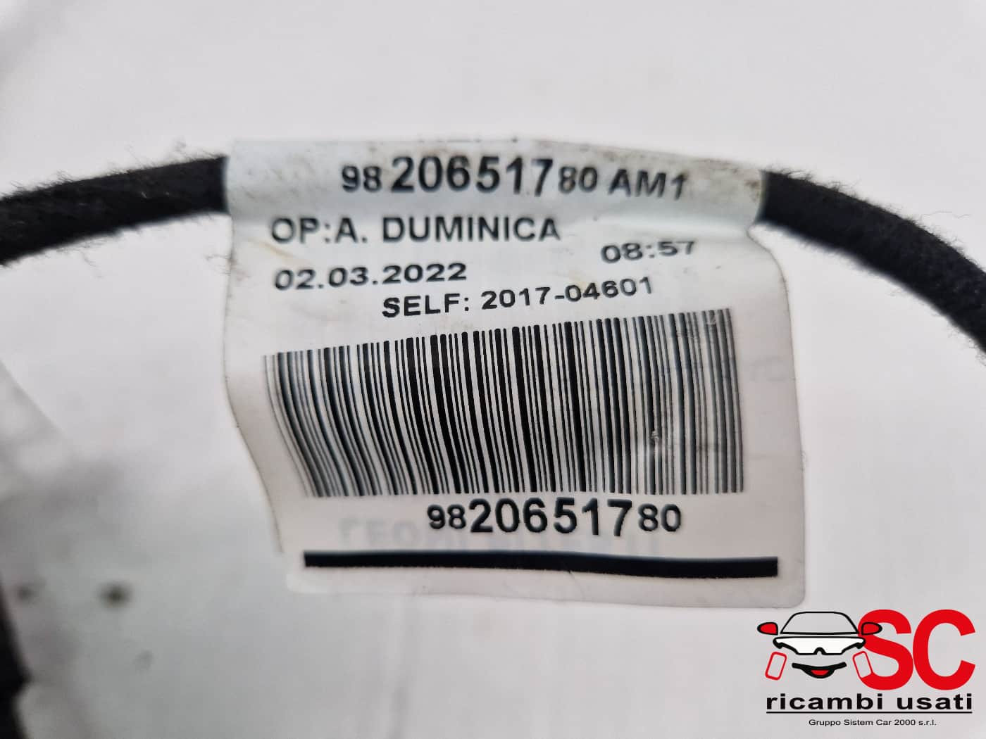 9820651780 9820651780 CABLAGGIO PEUGEOT 3008 Serie benzina