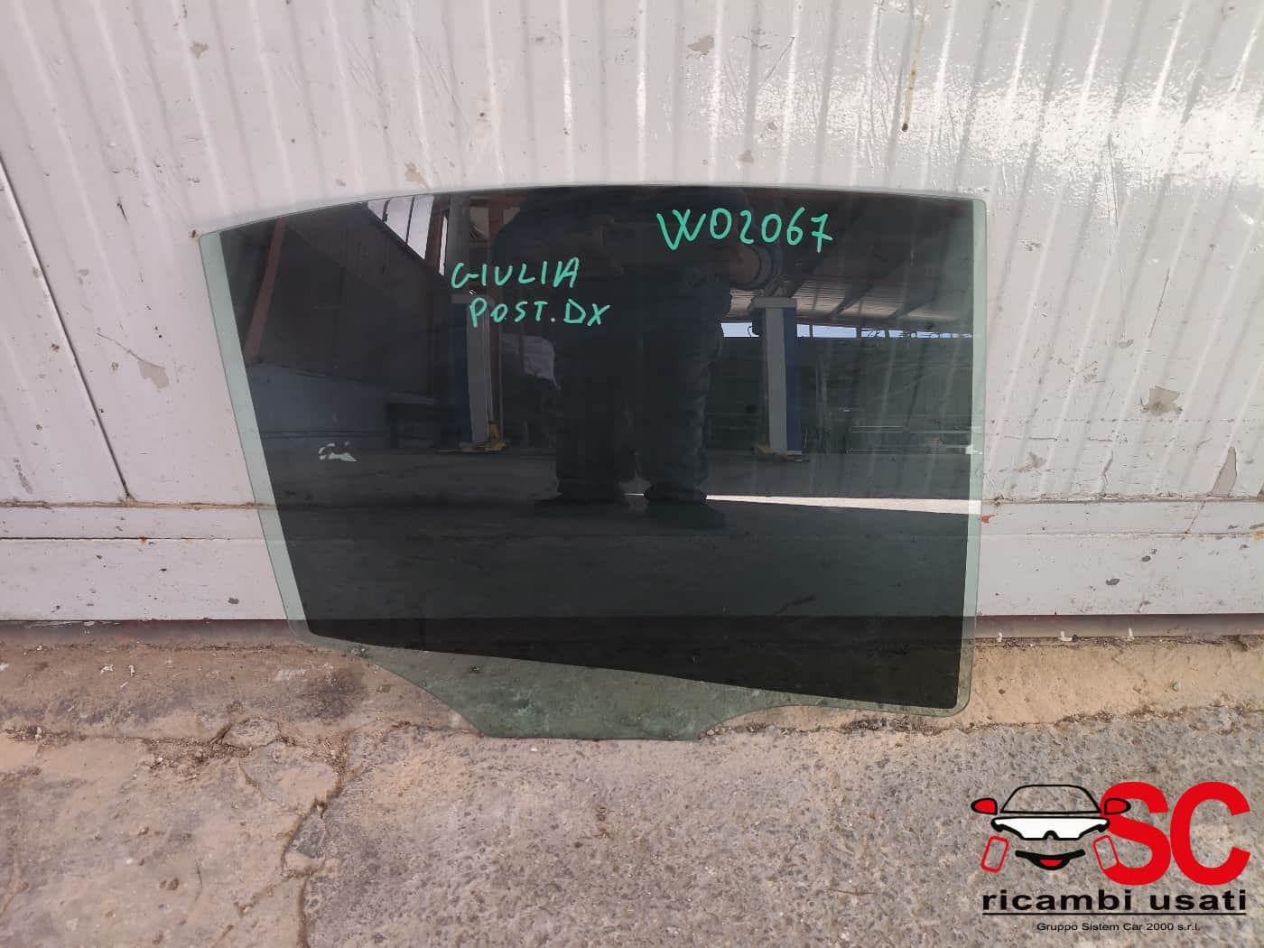 VETRO SCENDENTE POSTERIORE DESTRO ALFA ROMEO Giulia Serie (952_) (16>)