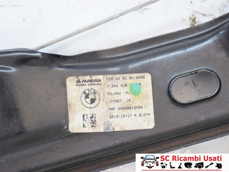 MOTORINO ALZAVETRO POSTERIORE DESTRA BMW Serie 1 Serie (E87) 7242556 (07>)
