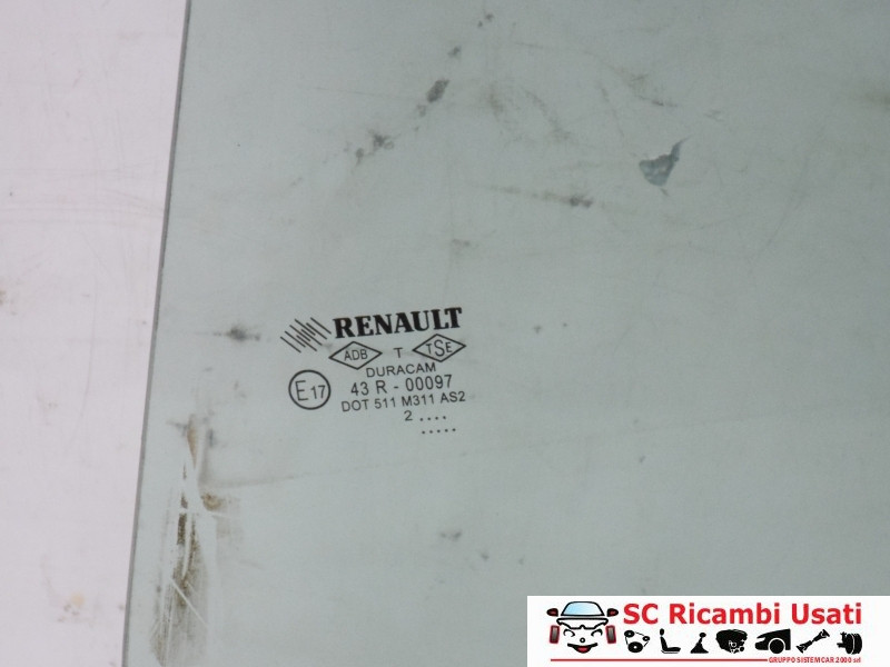 VETRO SCENDENTE POSTERIORE SINISTRO RENAULT Clio Serie IV (12>19)