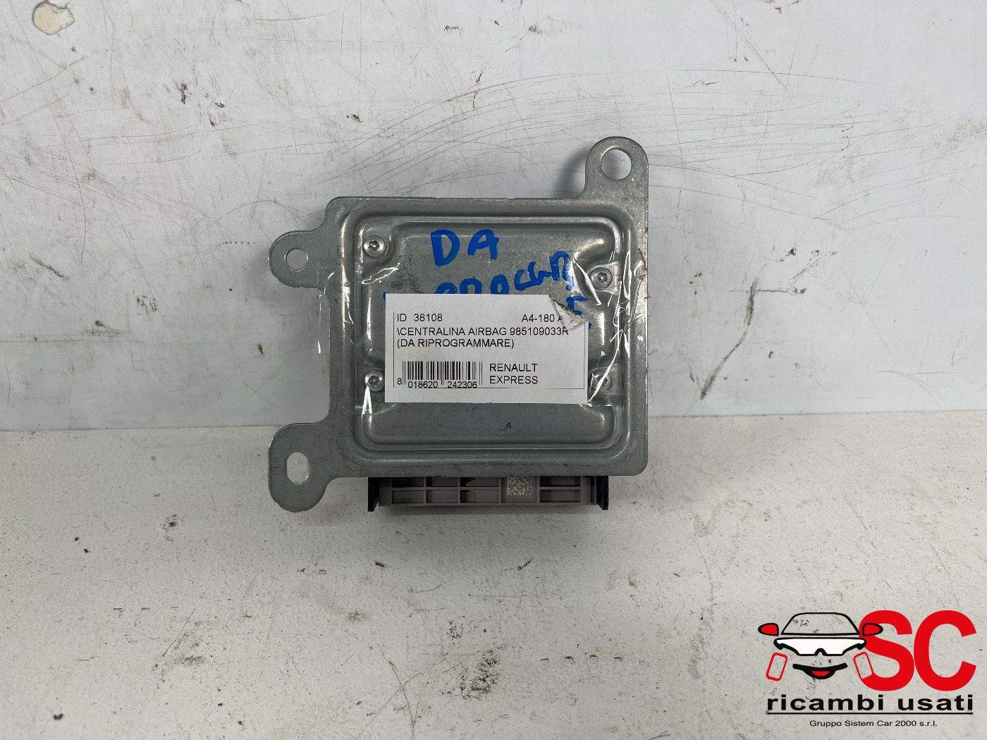 CENTRALINA AIRBAG RENAULT Express Serie 985109033R (20>)