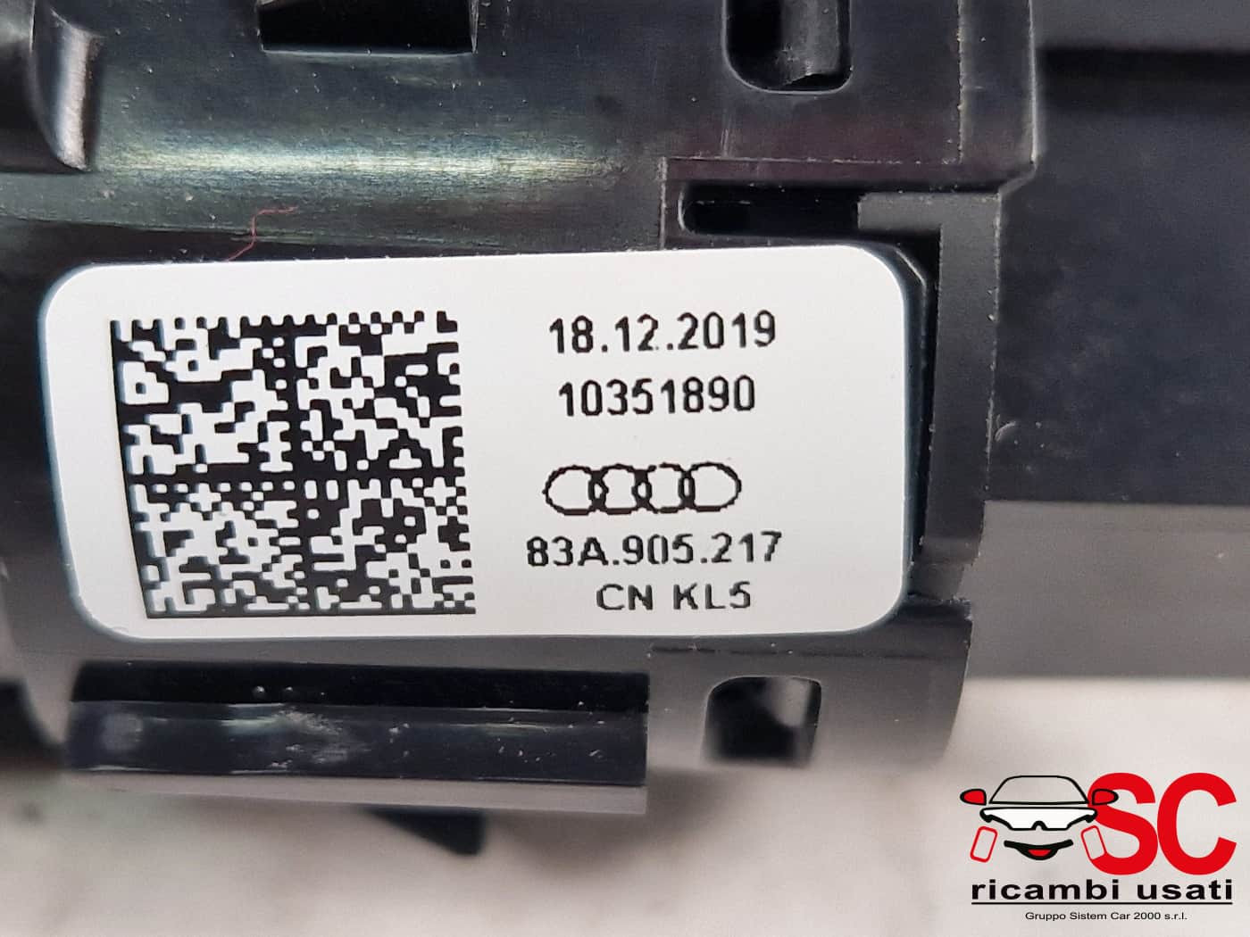 2Q0905861B BLOCCHETTO ACCENSIONE CON CHIAVE PIU AUDI A3 Sportback (8YA) benzina