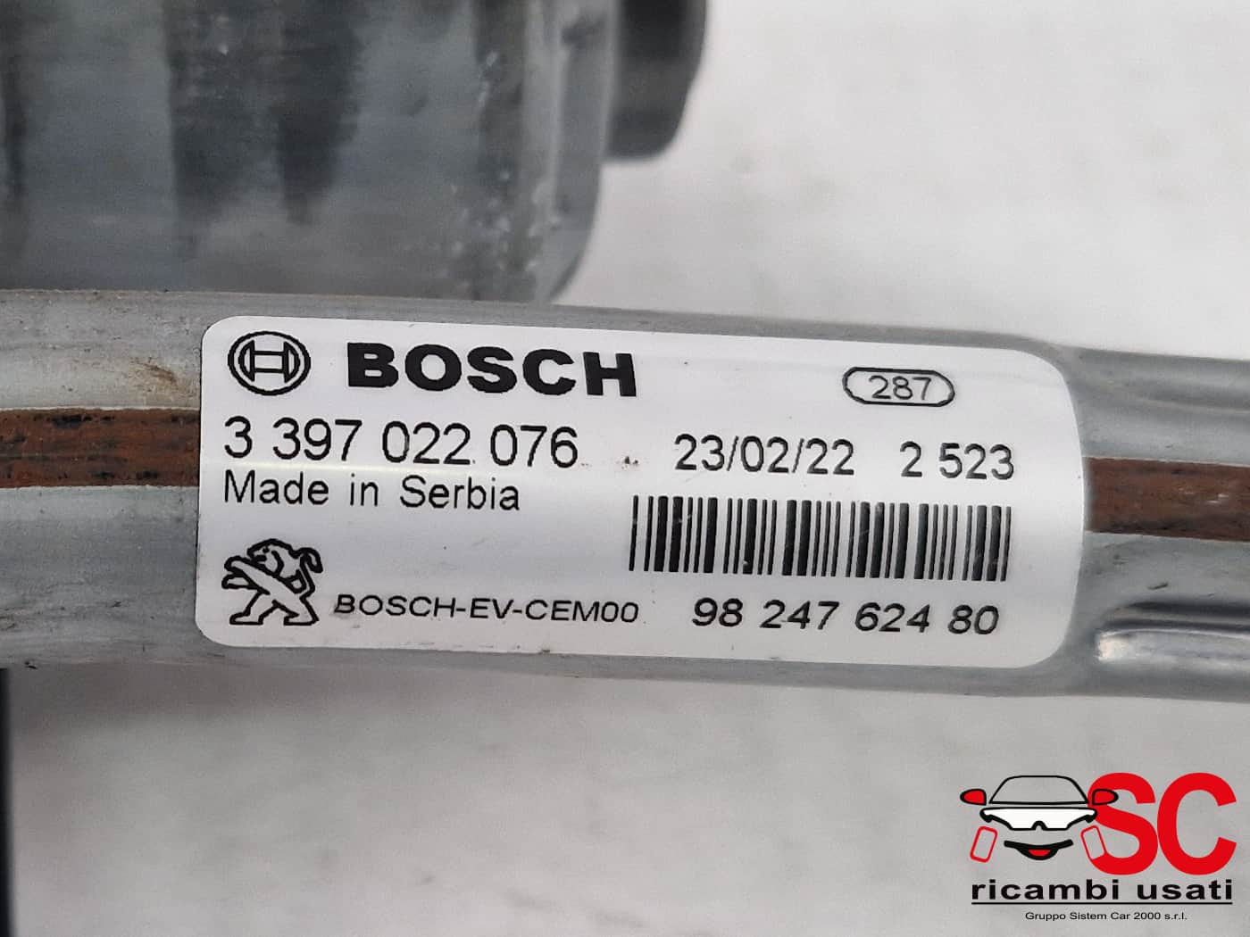 MOTORINO TERGICRISTALLO ANTERIORE PEUGEOT 3008 Serie 9824762480 (16>23)