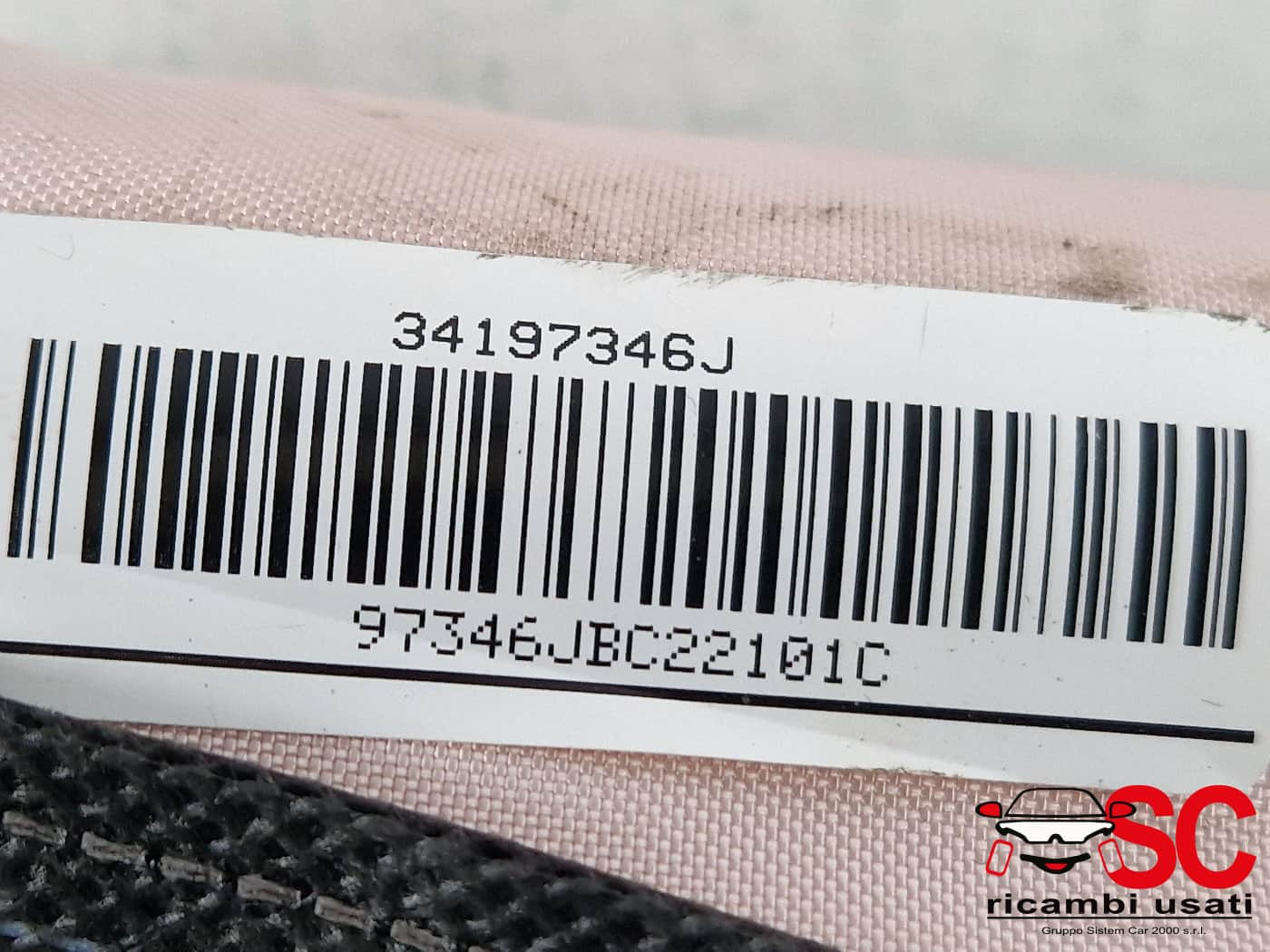 AIRBAG A TENDINA LATO SINISTRO PEUGEOT 3008 Serie 9811504680 (24>)