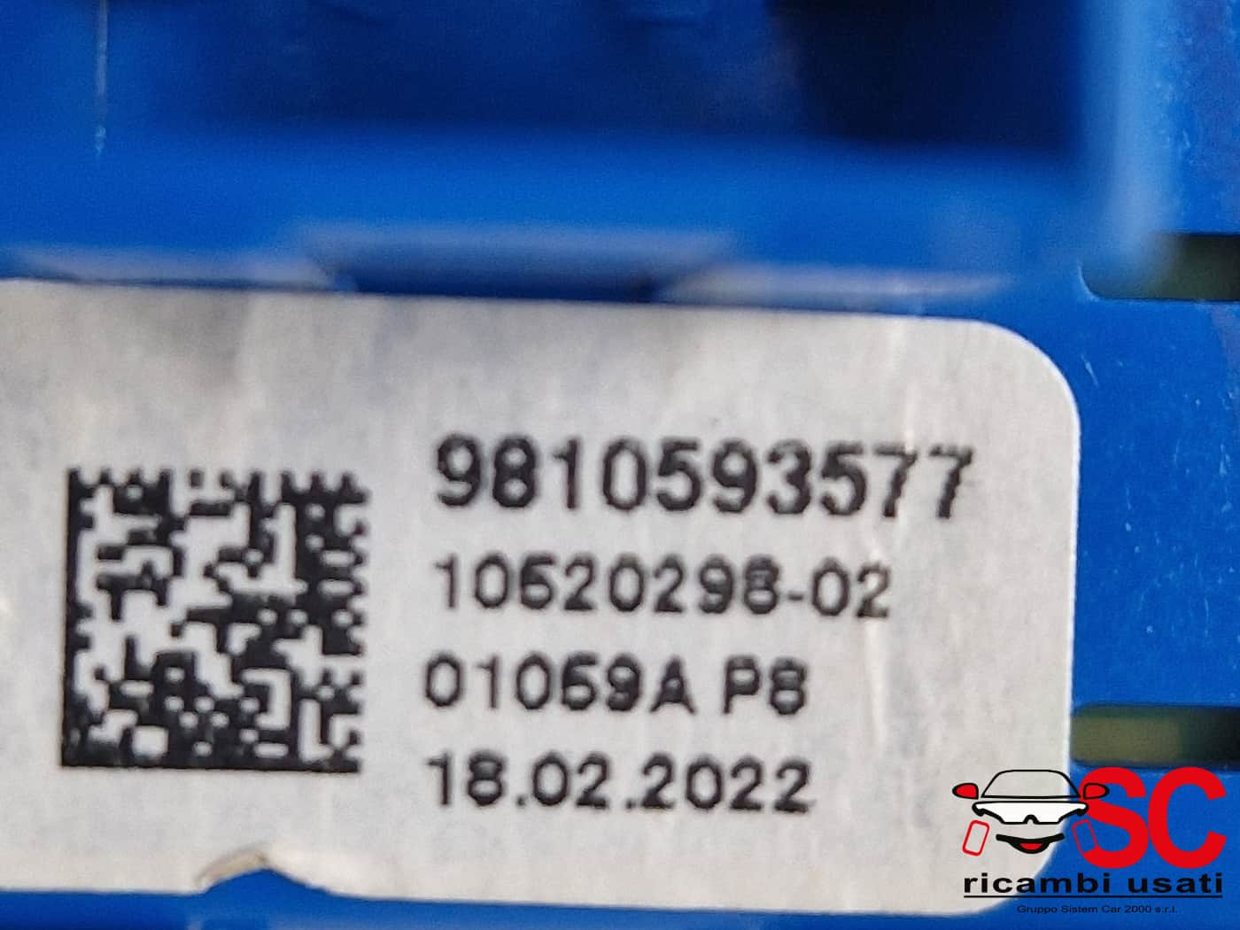 PULSANTE FRENO DI STAZIONAMENTO PEUGEOT 3008 Serie 9810593577 (16>23)