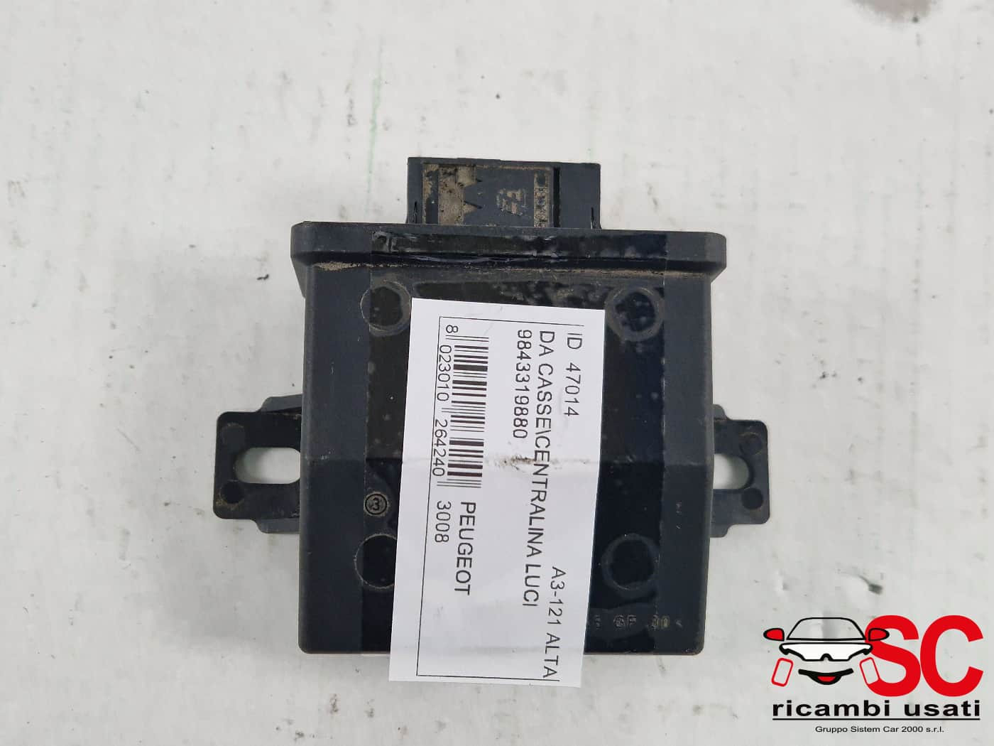 CENTRALINA LUCI PEUGEOT 3008 Serie 9843319880 (24>)